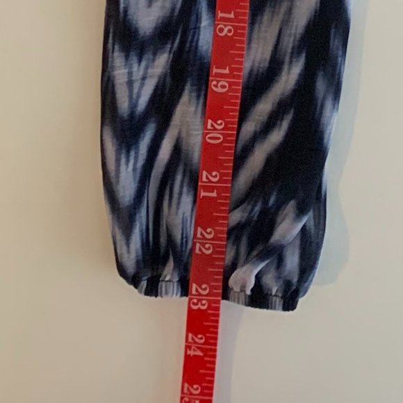 EUC INC International Concepts Woman's Blouse Navy Blue/White Sz PP Long Sleeve - Picture 14 of 14